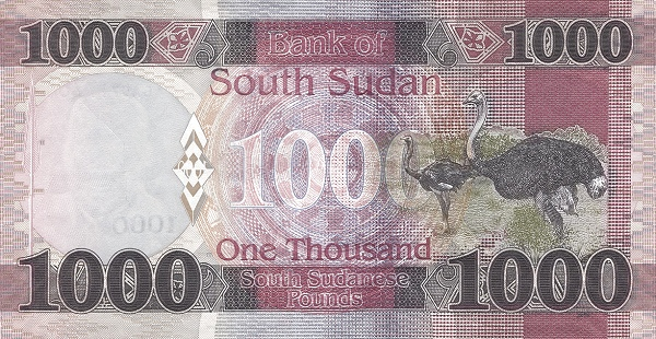 P17a South Sudan - 1000 Pounds Year 2020